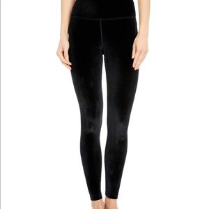 Beyond Yoga black velvet leggings, S, NWT